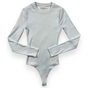 Abercrombie & Fitch Ribbed Long-Sleeve Bodysuit
